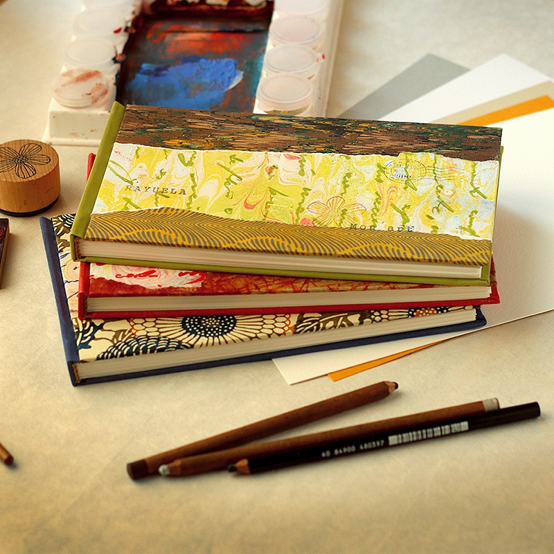 Carnet calligraphié - aquarelle Carnet calligraphié - aquarelle