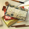 Carnet calligraphié - aquarelle