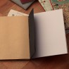 Carnet de voyage, mélange de papiers