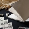 Carnet artisanal A5: livre d'artiste blanc et noir