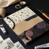 Carnet artisanal A5: livre d'artiste blanc et noir