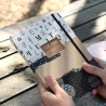 Carnet artisanal A5: livre d'artiste blanc et noir