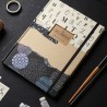 Carnet artisanal A5: livre d'artiste blanc et noir