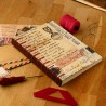 Carnet artisanal couture belge - lettres et musique