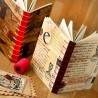 Carnet artisanal couture belge - lettres et musique
