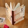 Carnet artisanal couture belge - lettres et musique