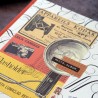 Album photo carré artisanal vintage camera papiers divers