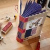 Carnet vintage recyclé d'emballages