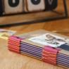 Carnet vintage recyclé d'emballages