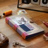 Carnet vintage recyclé d'emballages