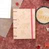 Carnet copte petite taille A6 rose