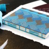 Carnet de note A5 diamant turquoise
