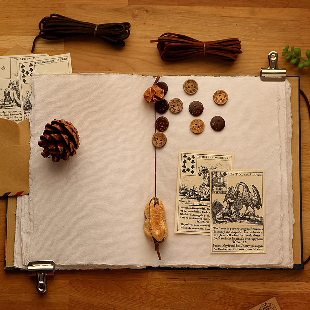 Carnet avec exemple d'intérieur DIY